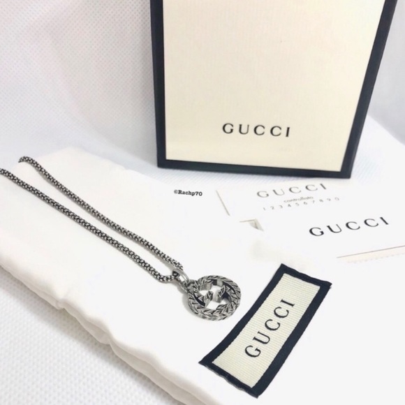 New Authentic Gucci Interlocking GG Pendant Charm - Picture 2 of 8